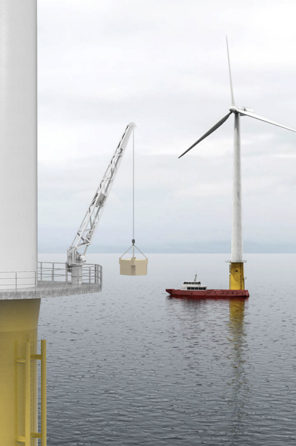 Davit Cranes For Offshore Wind Farms