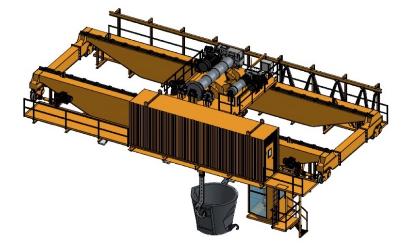 HOT METAL CRANE